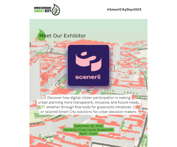 Scenerii GmbH - Aussteller / Exhibitor @ #SmartCityDay2025 in Hamburg